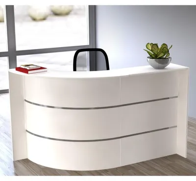 Produktbild von Bogen-Theke Bari BxHxT 175x112x95cm weiß
