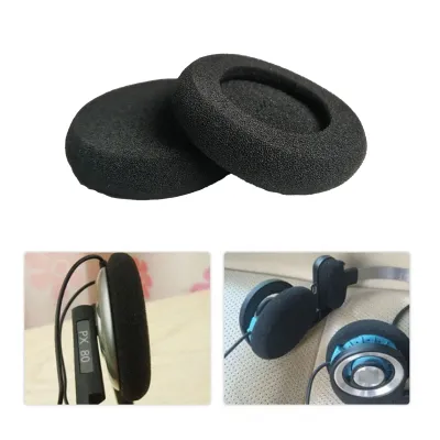 Collage of headphone ear pads and headphones.