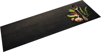 Produktbild von Küchenteppich Waschbar Gewürze 45x150 cm Samt