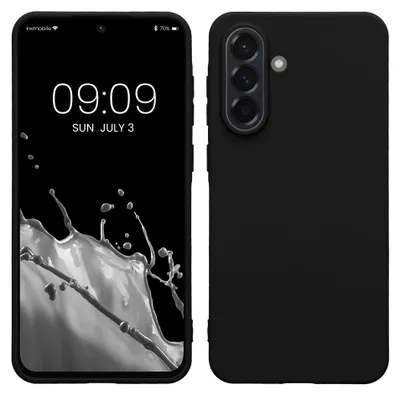 Produktbild von kwmobile Handyhülle für Samsung Galaxy A56 5G Hülle - TPU Case - Kabelloses Laden - Schutzhülle Cover in Schwarz