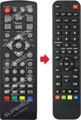 Produktbild von Ersatz Fernbedienung für Schwaiger DCR600HD Receiver