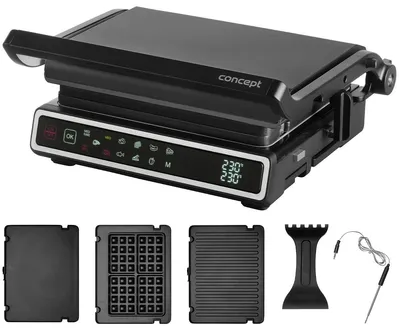 Produktbild von Concept GE3550, Schwarz, Rechteckig, Berührung, 682,3 cm², 2 Zone(n), 230 °C