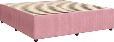 Produktbild von Bettgestell Rosa 200x200 cm Samt