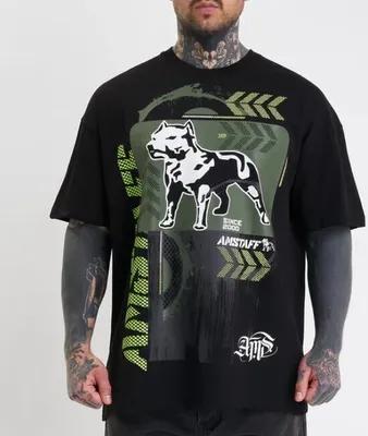 Obrázek produktu pro Pánské tričko Amstaff Ninjo T-Shirt Black - 2XL