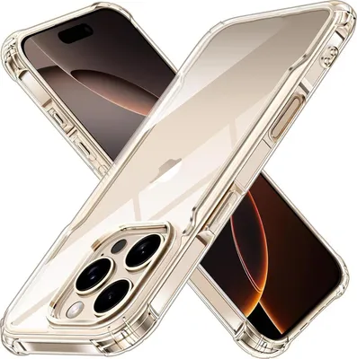 Produktbild von Conie Rugged Silikon Schutzhülle für iPhone 16 Pro Tasche Case Cover Bumper TPU Hülle in Transparent