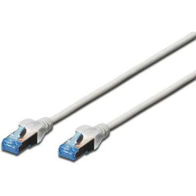 Produktbild von DIGITUS Patchkabel Cat5e SF/UTP Ste. RJ45 10,00m grau Polybeutel