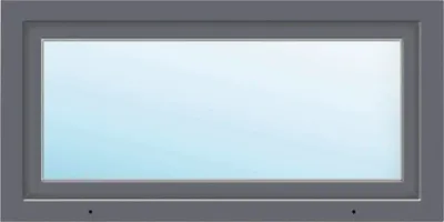 Produktbild von ARON Basic+ Kunststofffenster 1 Flügelig (Dreh-Kipp) 85x60 cm RAL 7016 anthrazitgrau DIN Links (Förderfähig)