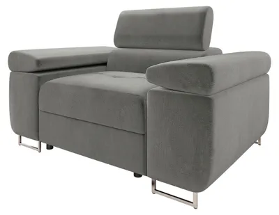 Produktbild von MIRJAN24 Sessel Torezio, Polstersessel mit Einstellbare Kopfstützen, Wohnzimmer, 134x102x70-90 cm (Farbe: Polo 894)
