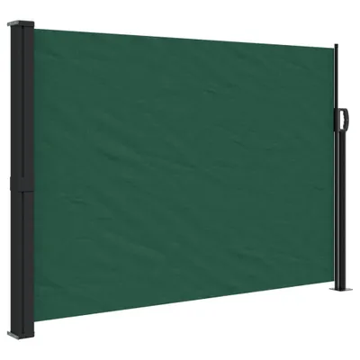 Obrázok produktu pre Zaťahovacia bočná markíza, tmavozelená 140x500 cm