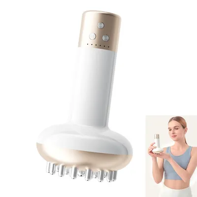 Produktbild von Elektrisches Lymphdrainage- & Anti-Cellulite-Massagegerät,6 Stufen Vibration & Rotlichttherapie,Kabelloses Handgerät,für Beinen, Armen und Bauch