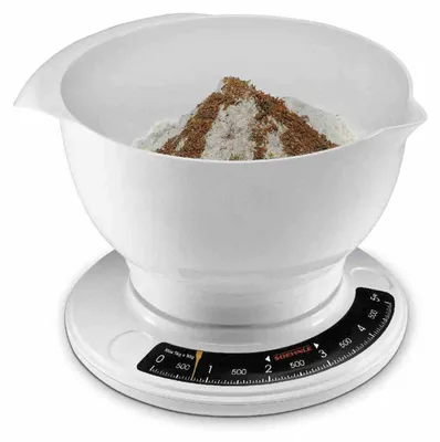 Immagine prodotto di Soehnle SHN65054 Culina Pro Bilancia da Cucina Analogica con Contenitore di Misurazione Portata Bianco