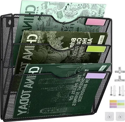Produktbild von Famanu Wandorganizer A4 mit 3 Fächern - für Dokumente und Zeitschriften