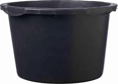 Produktbild von Mörtelkübel 65l schwarz + Literskala Mörtelkasten Maurertuppen Maurerkübel NEU