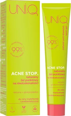 Image de Uni.Q Acne Stop. Gel local naturel contre les imperfections, 20 ml