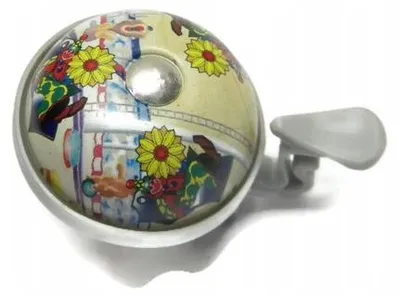 Produktbild von Nuvo o63-1 Kinderfahrradklingel Blumenmuster bunt