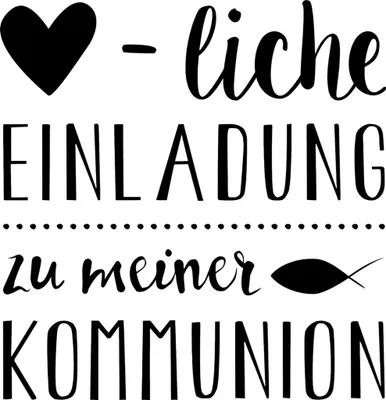 Produktbild von Stempel Kommunion/Konfirmation Herzliche Einladung Kommunion