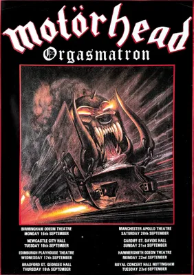 Obrázok produktu pre Motörhead - Orgasmatron, 1986 - Plagát - 60x90 cm