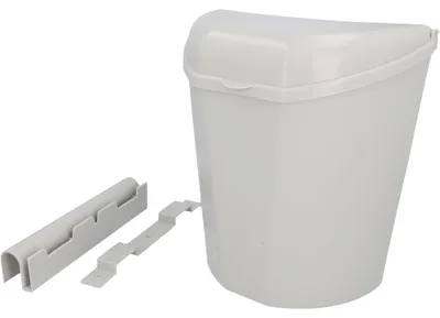 Image de Poubelle avec couvercle et support, 100% polypropylène