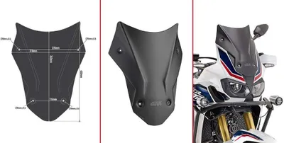 Produktbild von Givi Windschild D1144BOG getönt, 400 mm x 310 mm, mit ABE für Honda CRF 1000 L