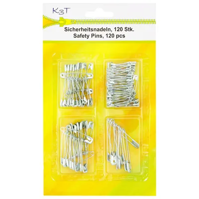 Produktbild von TSI 81013 120x Sicherheitsnadeln sortiert silber