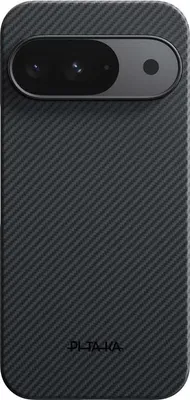 Produktbild von Pitaka Ultra Slim Aramid-Faser-Hülle mit MagSafe-kompatibel für Google Pixel 10, Schwarz/Grau