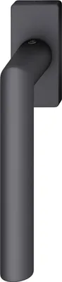Produktbild von FSB Fenstergriff 34 1076 eckige Rosette, Aluminium schwarz matt