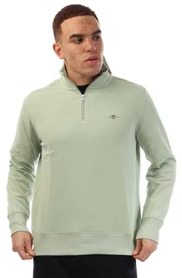 Produktbild von Gant - Sweatshirt für Herren, mit halbem Reißverschluss GT18059 (XL) (Grün)