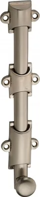 Image de Verrou à plaquer pour fenêtre, à coulisse, 200mm, nickel satin - THIRARD
