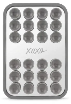 Produktbild von Handyhalterung aus Silikon Silber mit starken Saugnäpfen für freihändige Nutzung