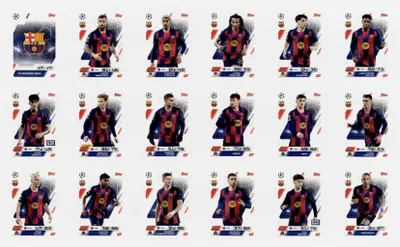 Image de FC BARCELONA Topps Match Attax 2026 FC BARCELONA COMPLETE SET OF 18 CARDS