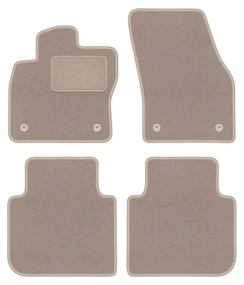 Immagine prodotto di Tappetini in moquette per Skoda Kodiaq 2016- (crossover) – set 4 pezzi, beige, su misura – Wielganizator LUX