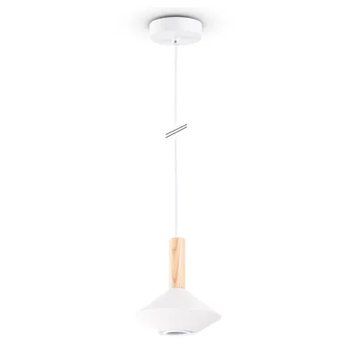 Produktbild von Pendelleuchte Esstisch Lampe Küche Wohnzimmer Lampenschirm Stahl Holz GU10