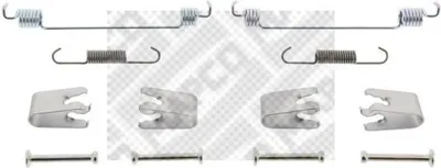 Produktbild von MAPCO Zubehörsatz Bremsbacken Zubehörsatz Bremsbacken 9106 Hinten für OPEL Corsa D Schrägheck (S07)