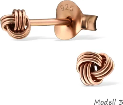 Produktbild von Ohrstecker Knoten: Ohrringe Silber 925 Modell 3