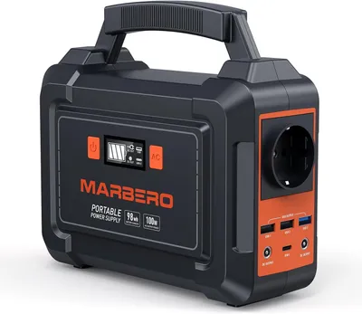 Productafbeelding van Draagbaar powerstation 150W, zonne-generator, 98 Wh campingaccu met 220V stopcontact en USB