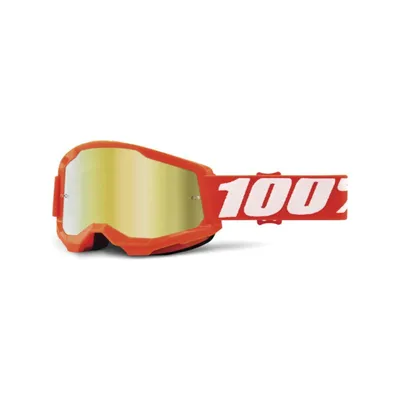 Produktbild von 100% SPEEDLAB Fahrradsonnenbrille - STRATA 2 - Orange/Weiß/Gold
