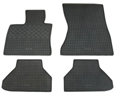 Gummifußmatten Set 4-teilig für BMW X6 E71 / E72 (2008-11/2014), schwarz