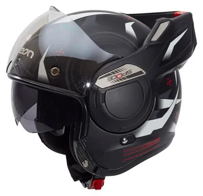 Produktbild von BEON Stratos Klapphelm mit Visier und Sonnenblende, ECE 22.06, L, Stealth