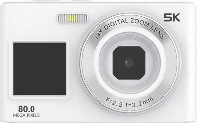 Immagine prodotto di INF Fotocamera Digitale 80MP Zoom 16X e Registrazione 1080P - Bianca