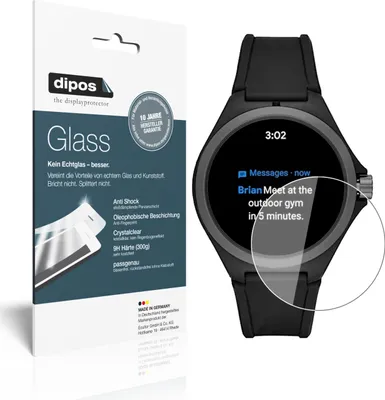 Produktbild von 2x Schutzfolie für Puma PT9100 Smartwatch - Anti-Shock 9H Folie dipos Glass Kunststoffglas