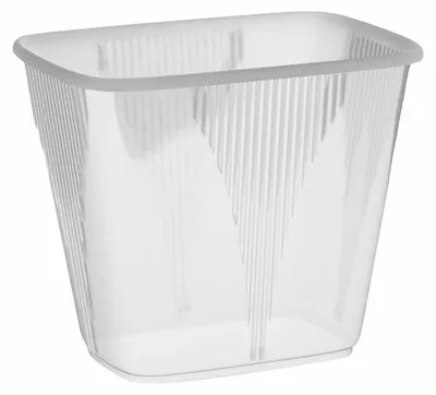 Produktbild von 100x Rechteckbecher klar 500 ml (PP)