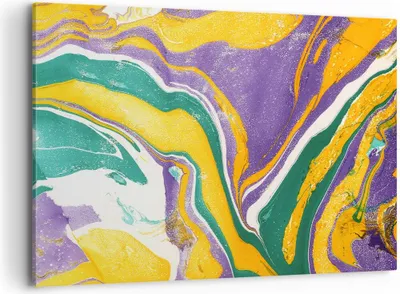 Produktbild von Bild auf Leinwand - Leinwandbild - Abstraktion modern - 100x70cm - Wand Bild - Wanddeko - Leinwanddruck - Bilder - Kunstdruck - Wanddekoration - Leinwand bilder - Wandkunst - AA100x70-3961