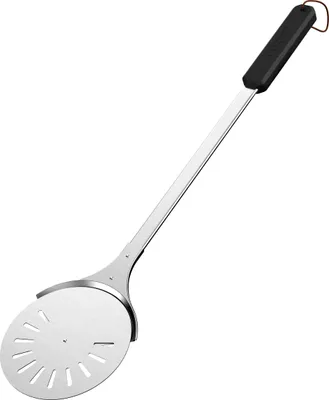 Produktbild von Cozze® Pizzaspachtel, drehbar, Pizzaschieber mit langem Griff, 76 cm x 18 x 3 cm, Edelstahl / Kunststoff, silber / schwarz