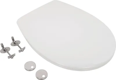 Produktbild von Calmwaters® Nachhaltiger Toilettendeckel,  EU, WC-Sitz mit Absenkautomatik, 100% recycelter Kunststoff, abnehmbar, Top-Fix, Rezyklat in Weiß