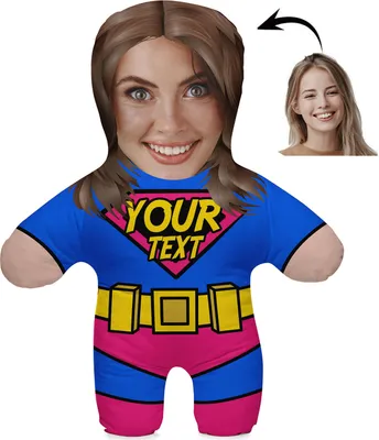 Produktbild von Kissen mit eigenem Foto, 45 cm, Fotogeschenk Gesicht, Körper Kissen, Geburtstag, Muttertag Motiv Super Mama [091]