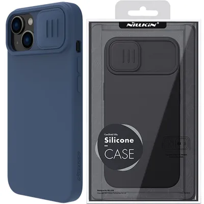 Produktbild von Nillkin CamShield Silky Silicone Case für Apple iPhone 14 Plus blau