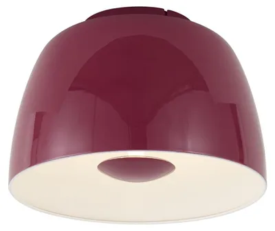 Produktbild von Retro Deckenleuchte Rot mit Weißer Innenseite inkl LED 3 Stufen Dimmbar Vera