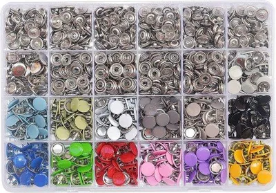Produktbild von Famanu Druckknöpfe 280 Stück Ø 10 mm - 14 Farben