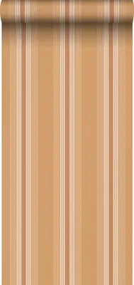 Produktbild von Sanders & Sanders Tapete Streifen Orange und Terrakotta 53 cm x 10 m