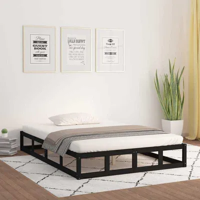 Obrázek produktu pro Rám postele - Moderní minimalistická platforma - 120x200 cm - Vysoce kvalitní masivní dřevo